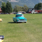 Vintage cars meeting in South Alberta